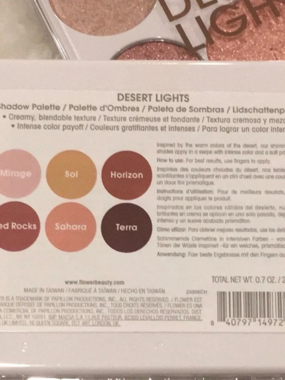 Flower Beauty Desert Lights Shimmer Eyeshadow Palette - Warm Neutrals